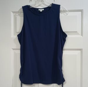 J Jill Navy Cotton Tank Large